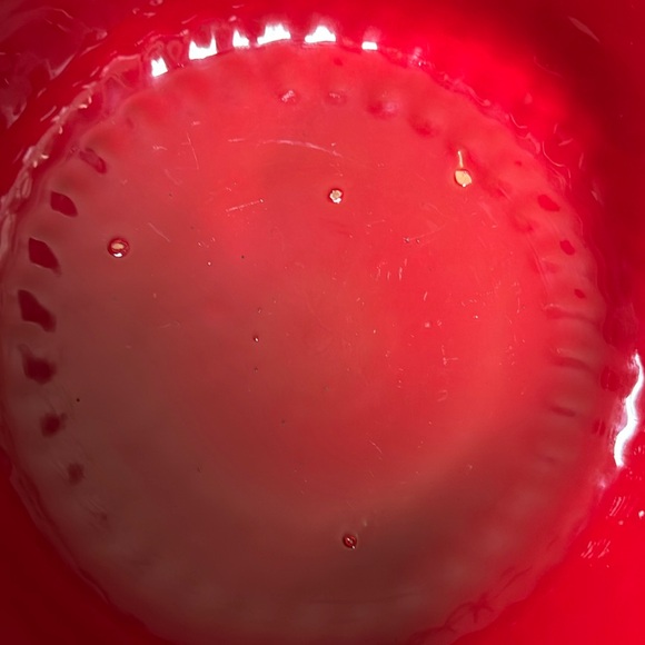 VINTAGE RED HANDMADE IN ITALY POTTERY BOWL BITOSSI STYLE EUC - Picture 8 of 9